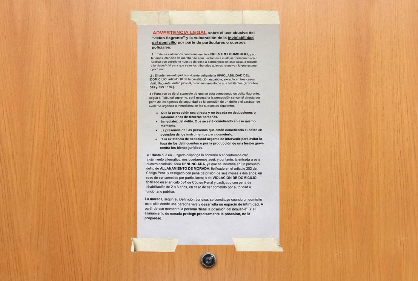 Okupas de Alicante amenazan con denunciar por “allanamiento de morada